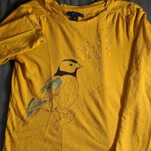 Gap embellished bird shirt. Size 10